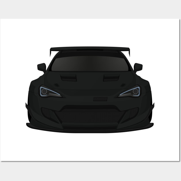 GT86 widebody Black Wall Art by VENZ0LIC